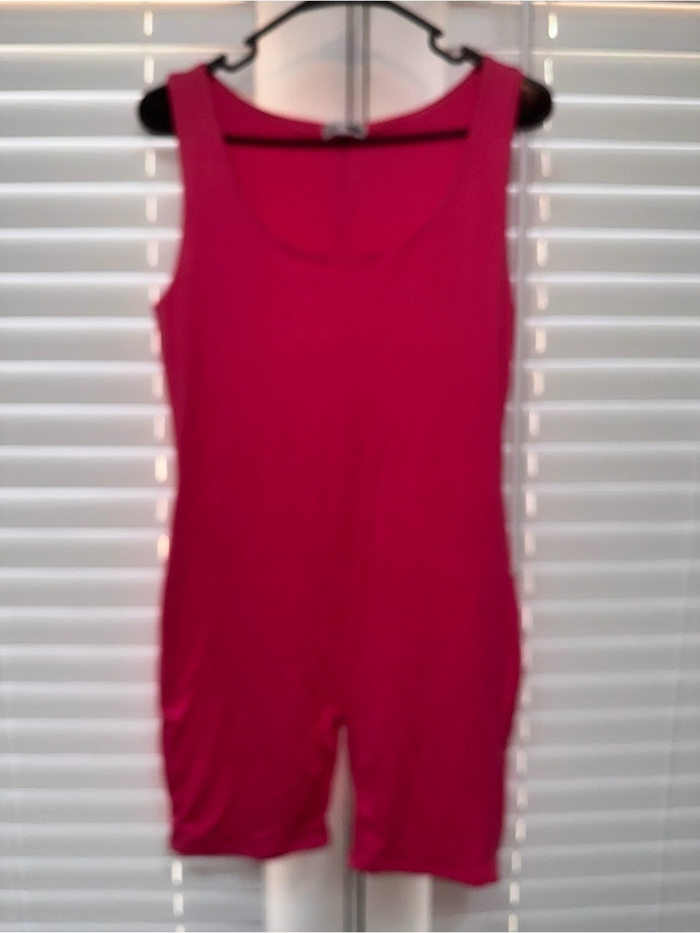 Fashion Nova Double Lined Hot Pink Sleeveless Romper Size Large